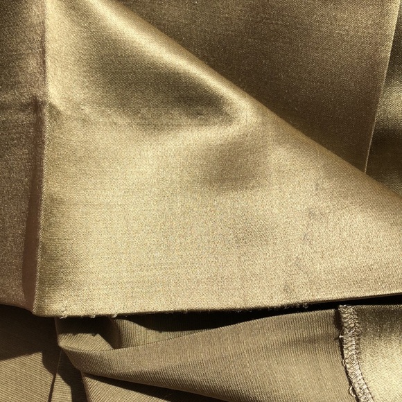 CHLOE Gold Pleated Mini Skirt French 36 US 4-6 Metallic - Picture 10 of 11